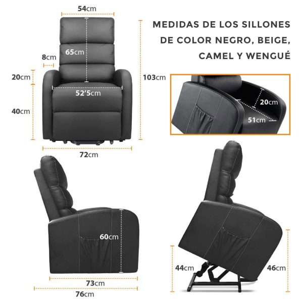 ▷ Comprar Sillón Relax Inercia Munich