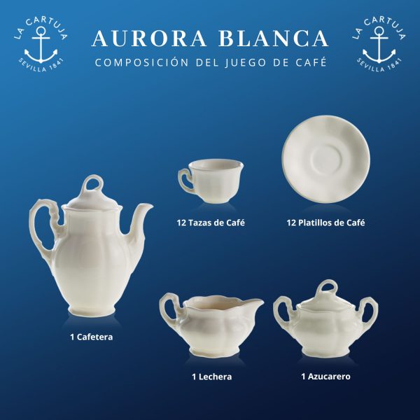 Aurora Blanca - La Cartuja de Sevilla - juego de café